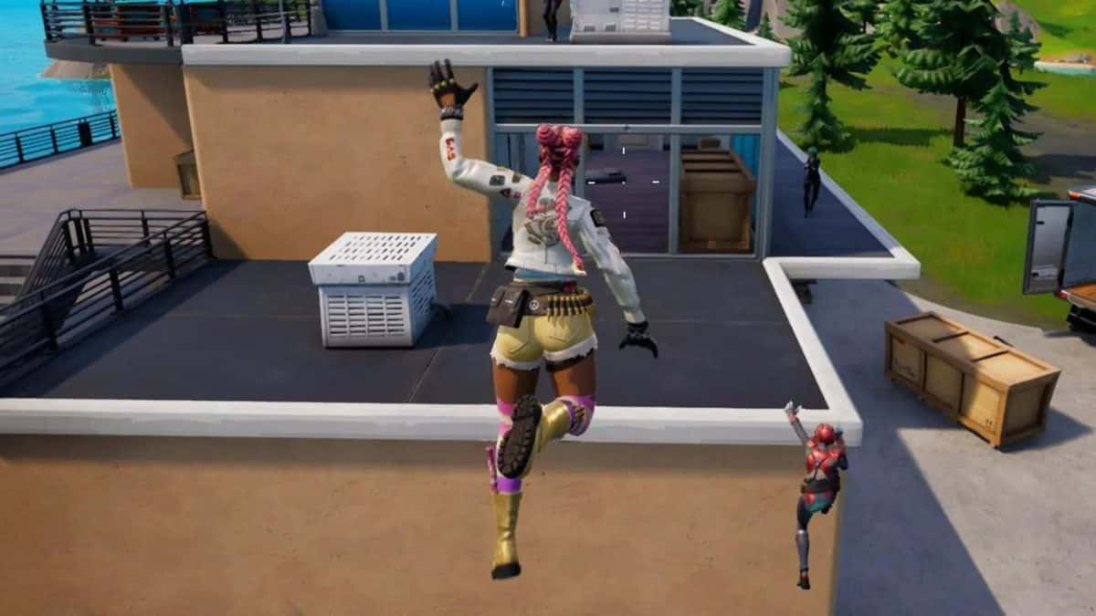 fortnite character jumping