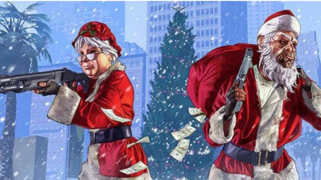 christmas loading screen in gta online