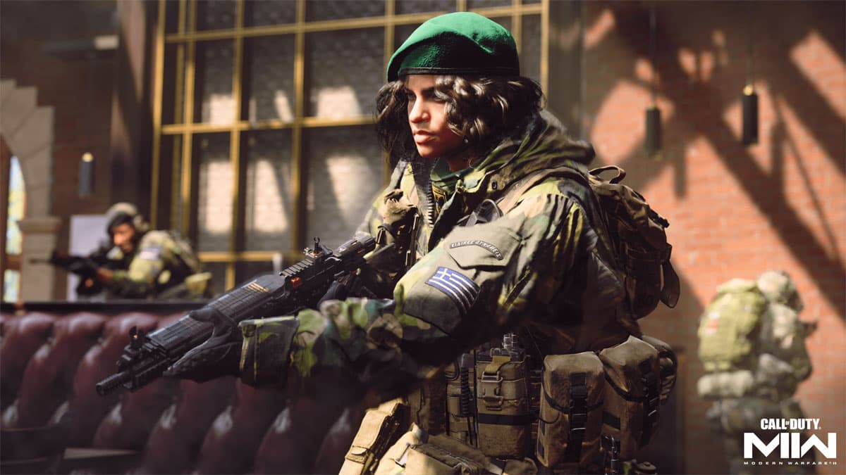 Modern Warfare 2 Operator in Breenburgh Hotel map