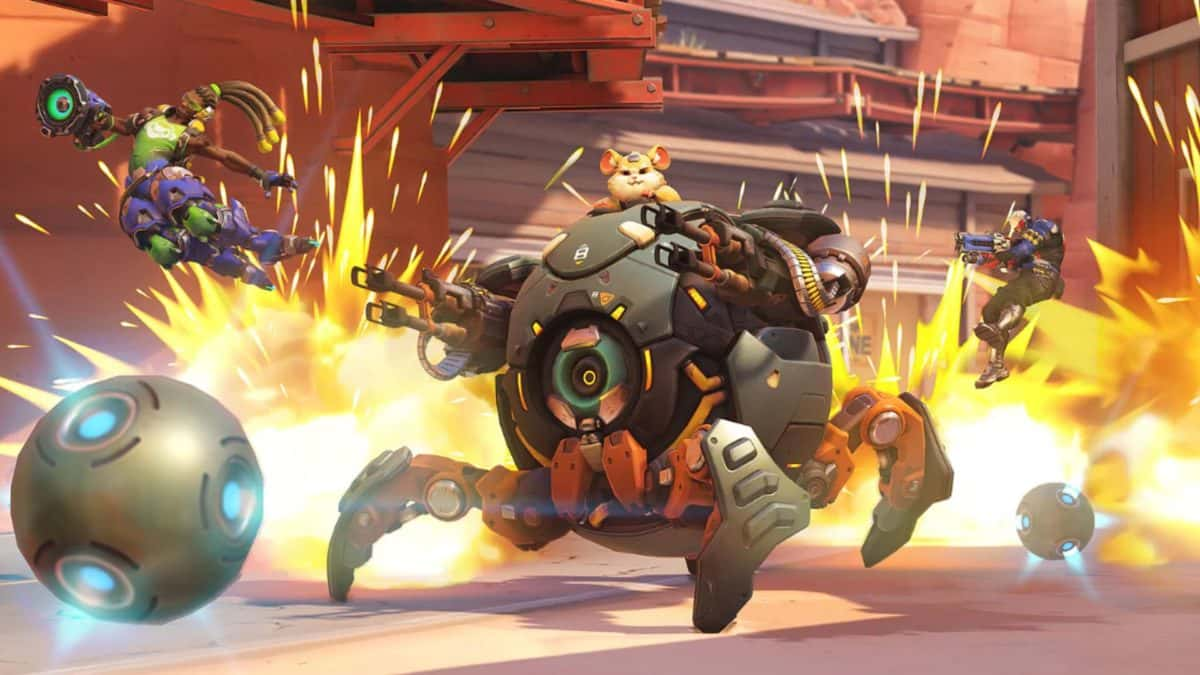 wrecking ball using weapons in overwatch 2