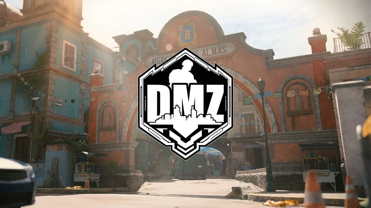 MW2 Mercado Las Almas map with DMZ logo