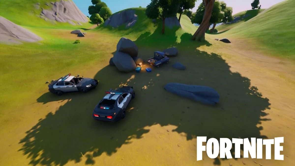 Police cars in Fortnite