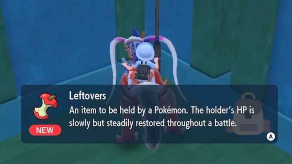 Pokemon Scarlet Violet Leftovers item