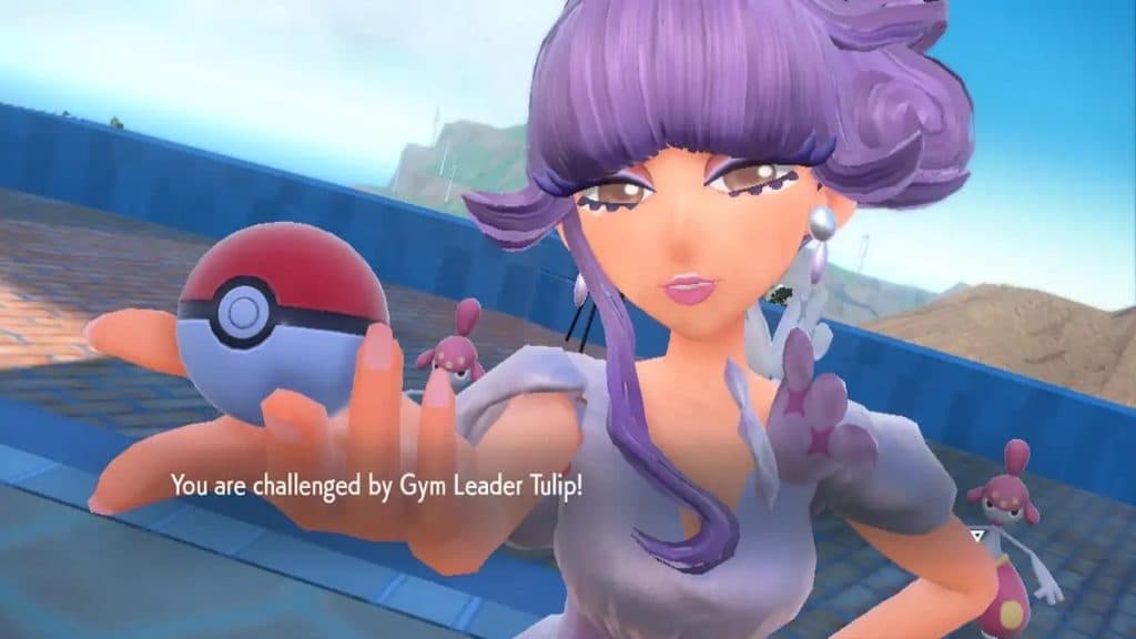 Pokemon Scarlet and Violet Bug Psychic Leader.