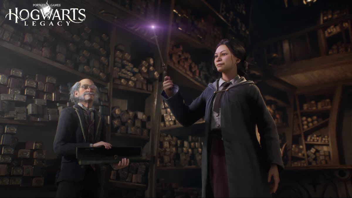 Howarts Legacy character casting spell