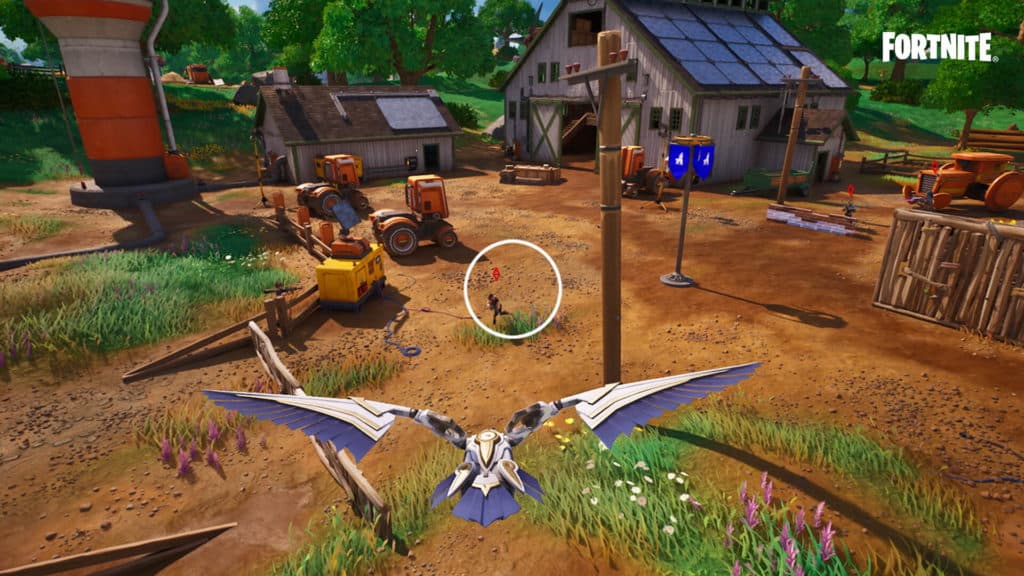 Falcon Scout flying in Fortnite