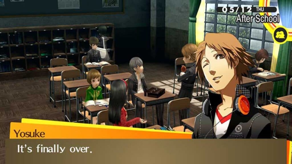 persona 4 high school cutscene