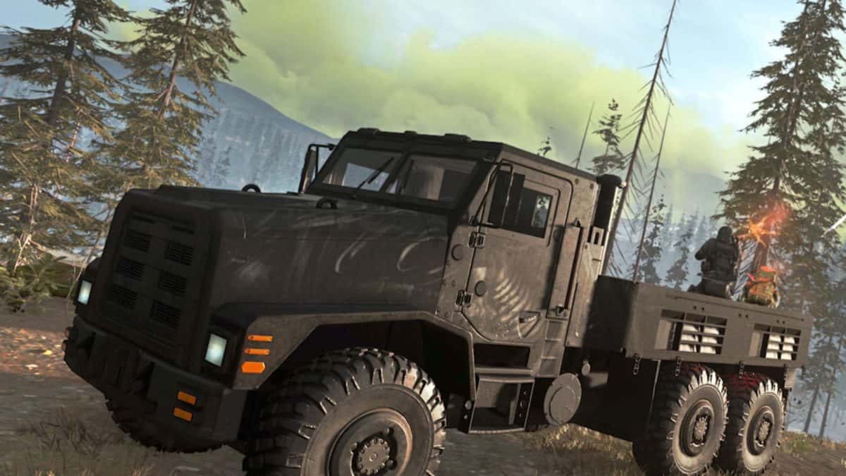 big bertha truck driving in cod warzone 2