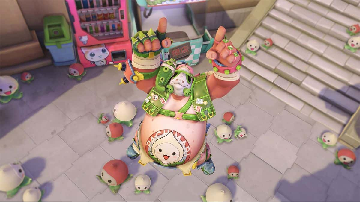 Roadhog in Pachimari skin in Overwatch 2