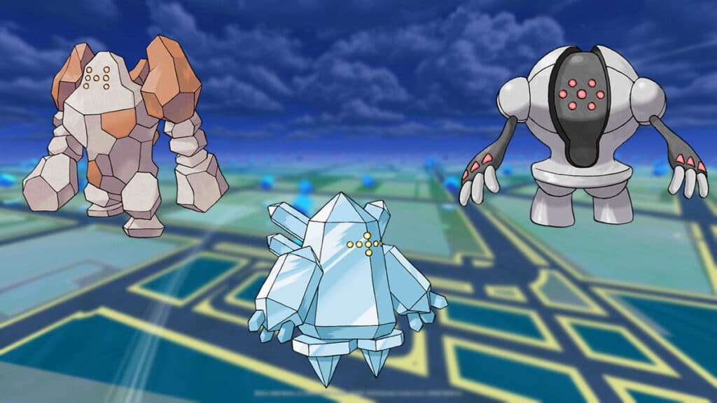 Regirock, Regice, and Registeel in Pokemon Go