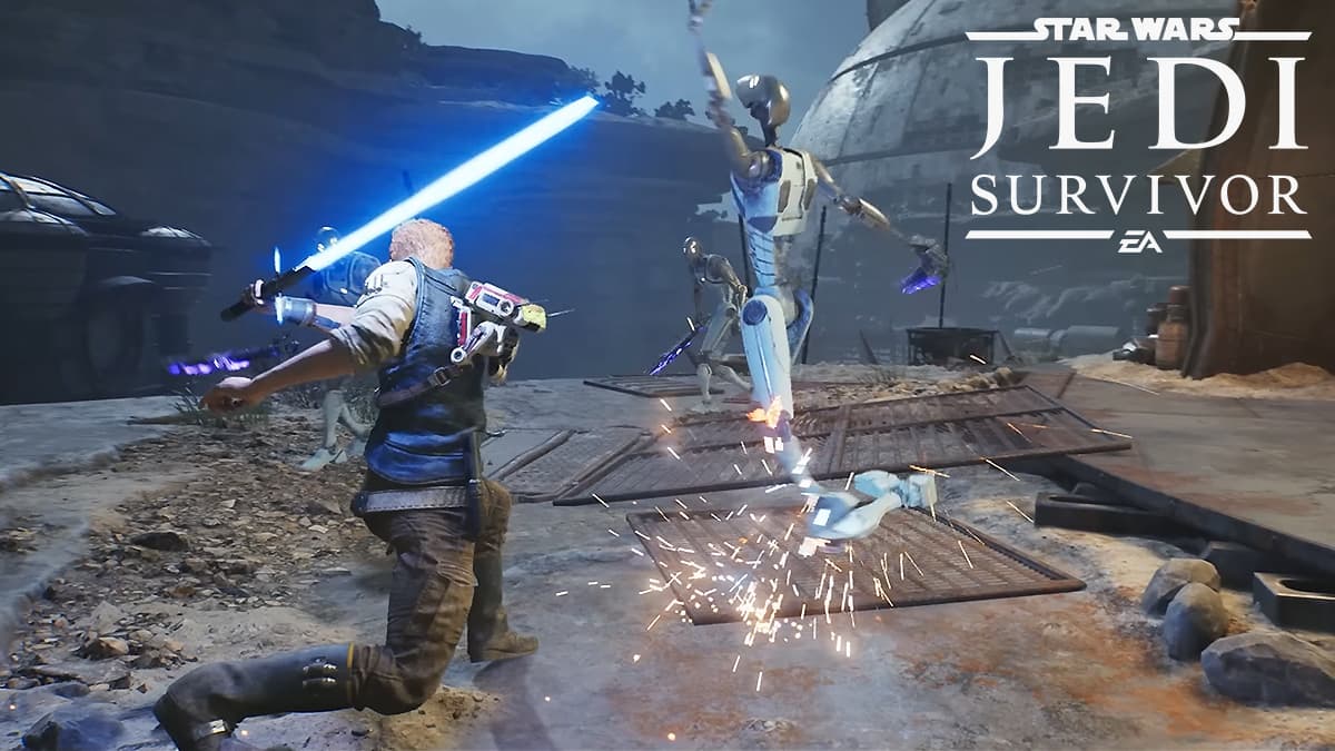 Star Wars Jedi Survivor lighsaber fight