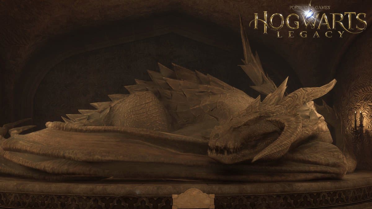 Hogwarts Legacy Sleeping Dragon Statue