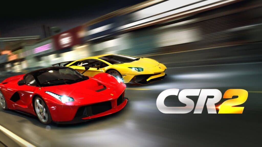 Artwork for a drag race in CSR Racing 2