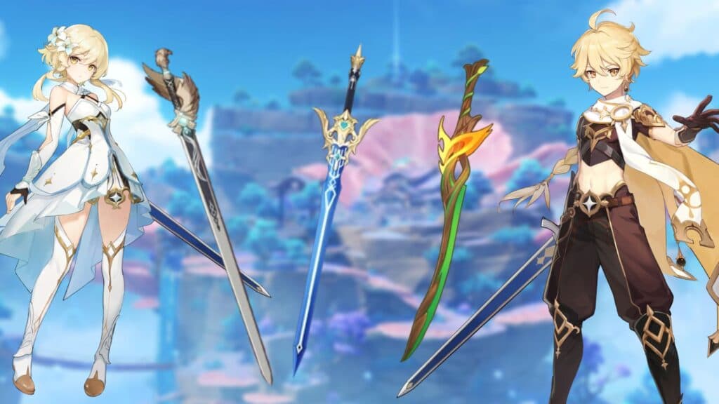 Best swords for Dendro Traveler in Genshin Impact