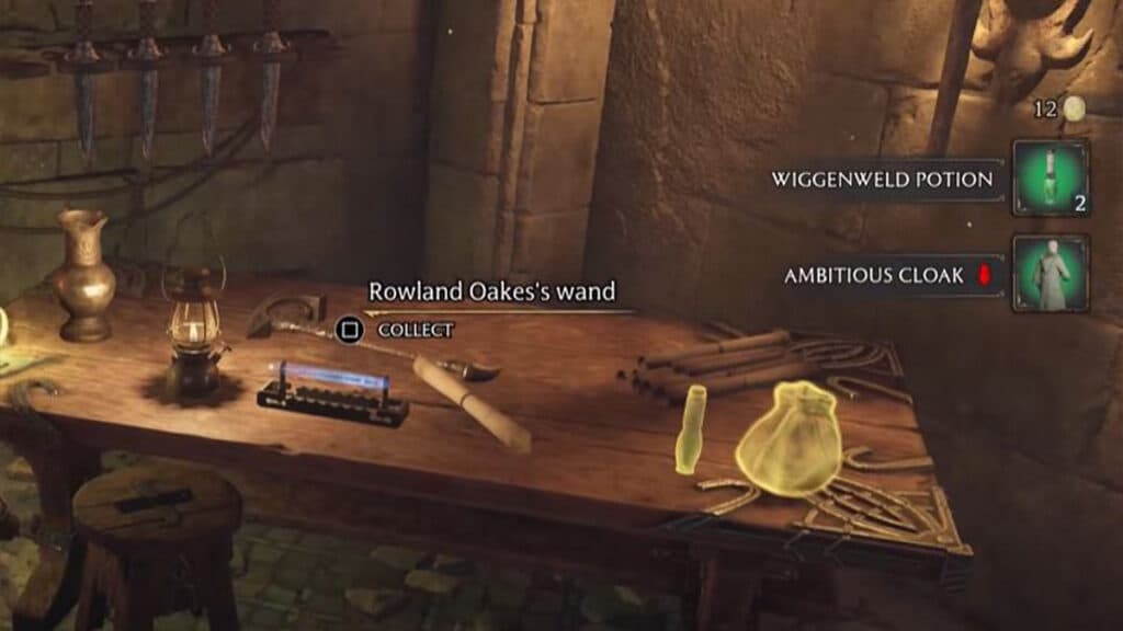 Rowland Oakes wand in Hogwarts Legacy.