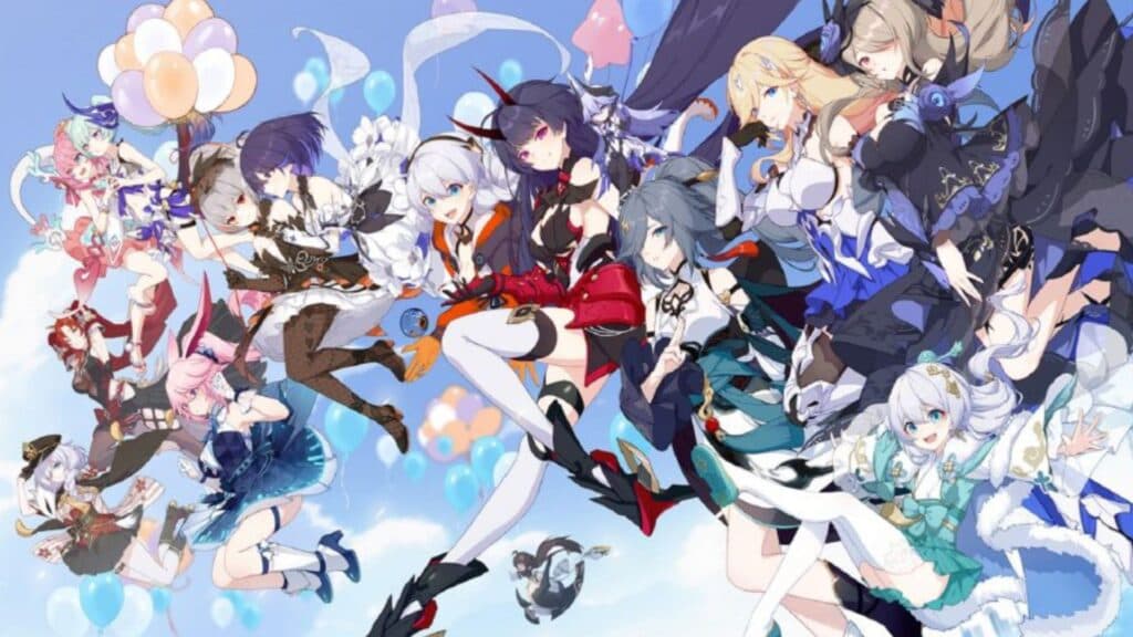 Honkai Impact loading screen featuring Valkyries