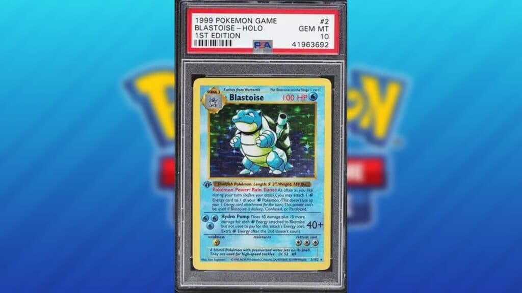 Blastoise base set Pokemon Card