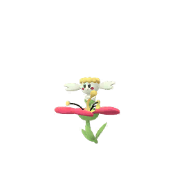 Flabebe red flower in Pokemon Go