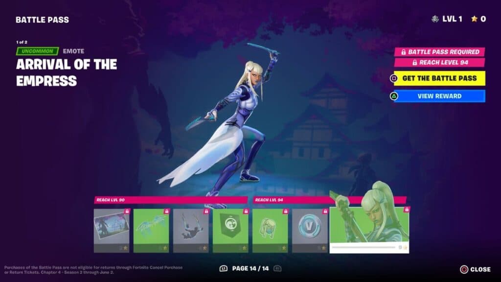 Fortnite Chapter 4 Season 2 Battle Pass page 14