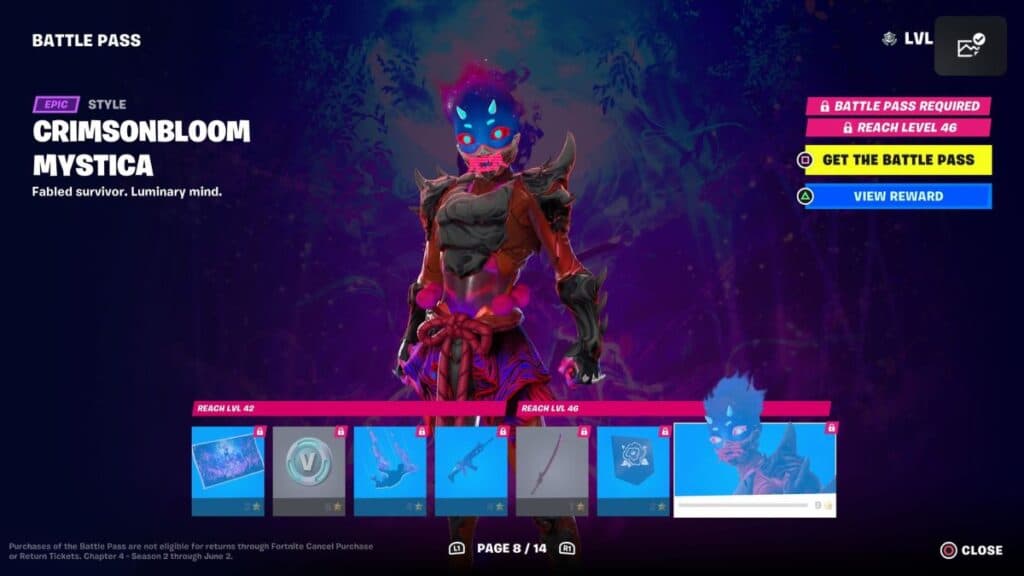 Fortnite Chapter 4 Season 2 Battle Pass page 8