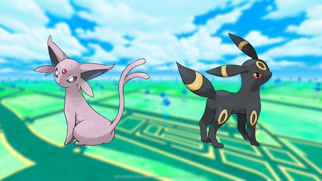 Espeon and Umbreon in Pokemon Go