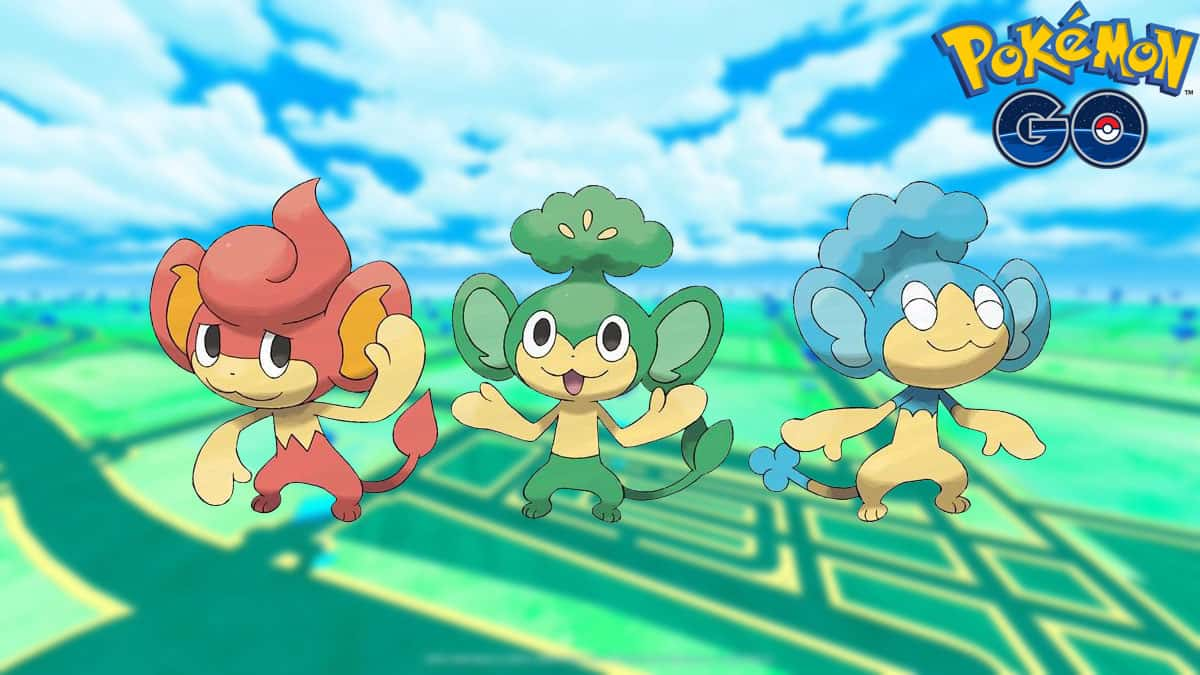 Elemental monkeys in Pokemon Go