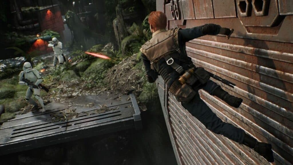 Cal wall running in Star Wars Jedi: Survivor