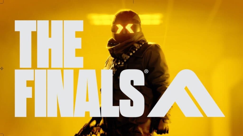 The Finals posted with a character standing and the logo in front