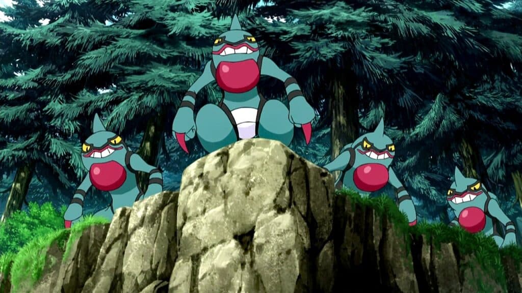 Toxicroak in the Pokemon Anime