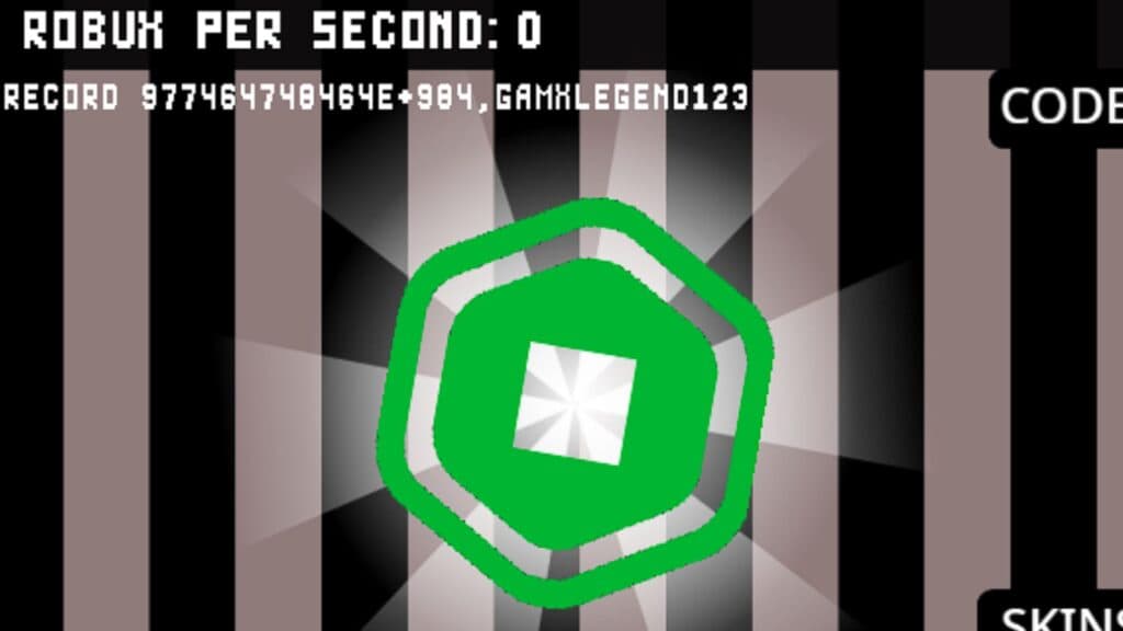 World record in Roblox Clicker on Scratch