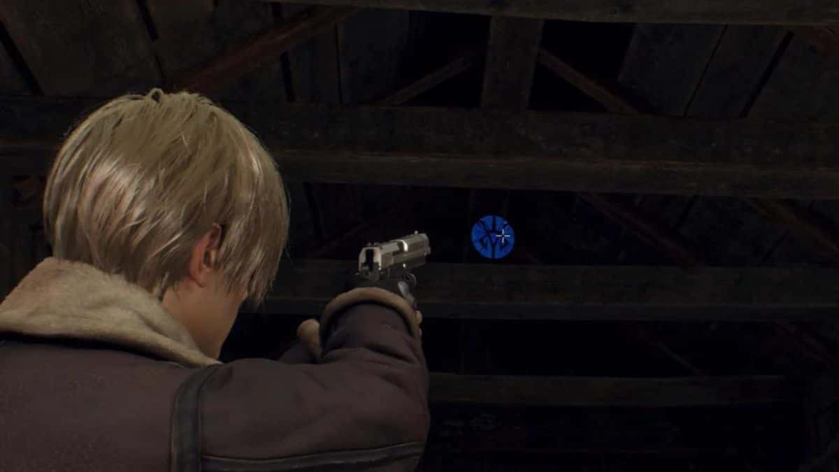 Blue medallion in resident evil 4 remake