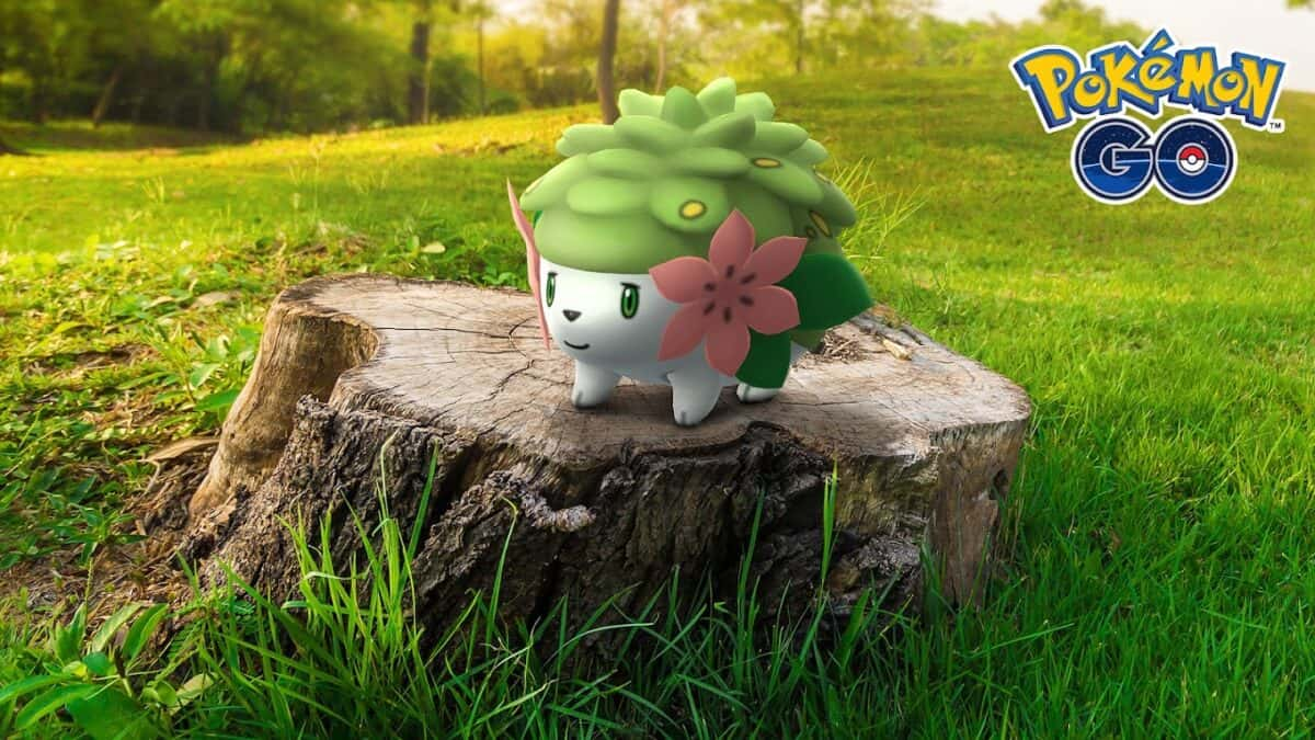 Shaymin in a Pokemon Go event