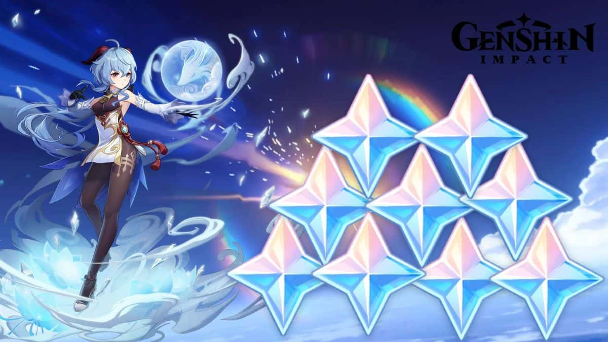 Ganyu and Primogems in Genshin Impact