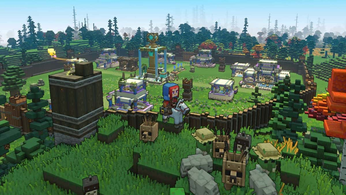 Open world in Minecraft Legends