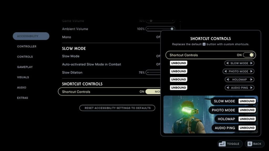 Star wars Jedi survivor slow mode settings