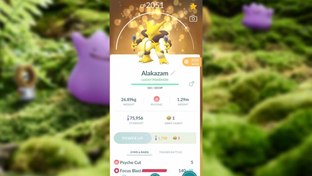 lucky pokemon alakazam in pokemon go