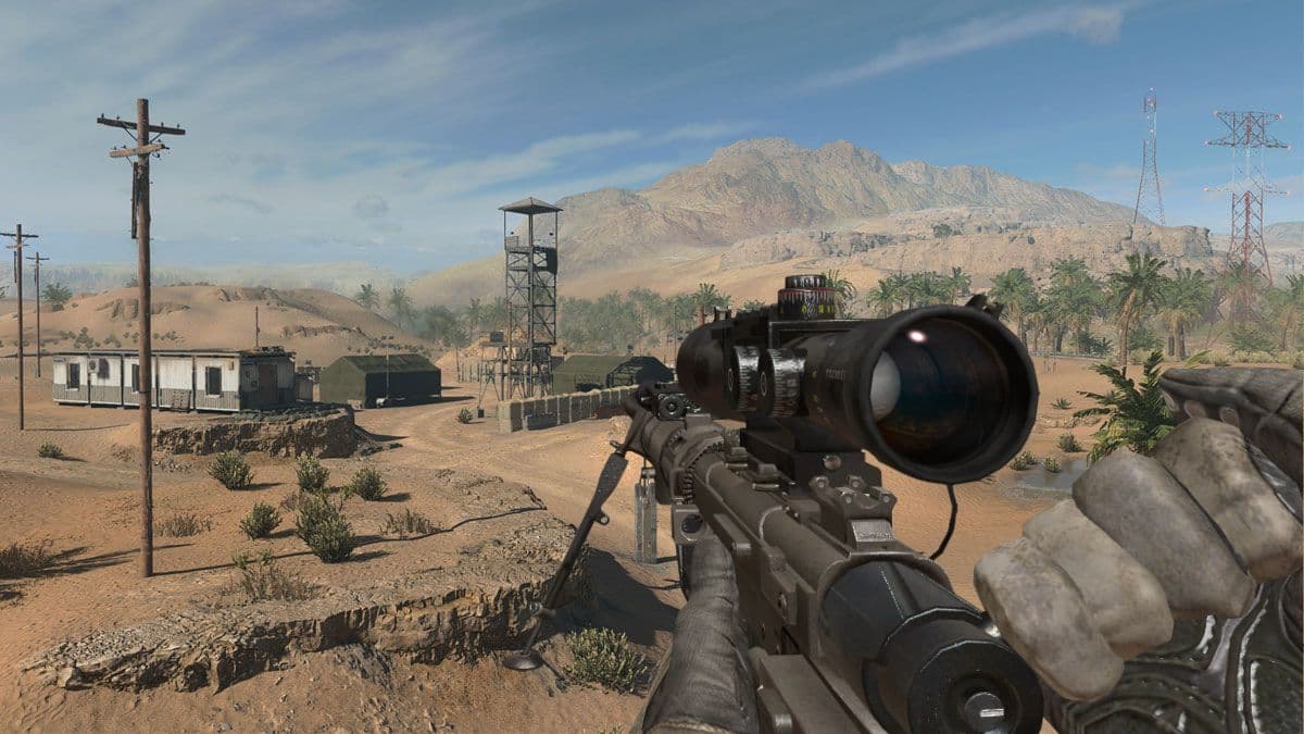 mw2 intervention sniper in warzone 2's Al Mazrah