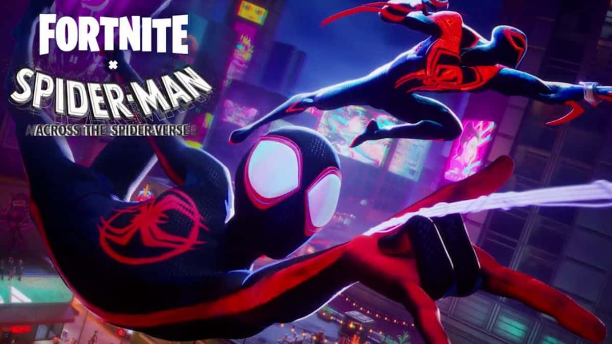 Miles Morales and Spider-Man 2099 in Fortnite