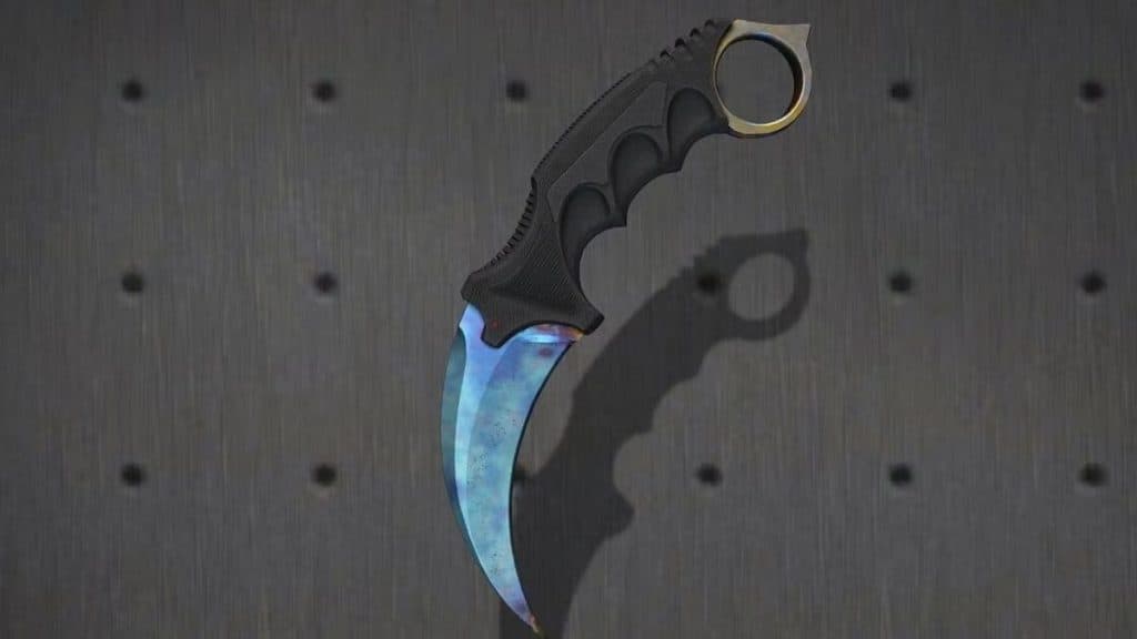 blue gem karambit in CS2