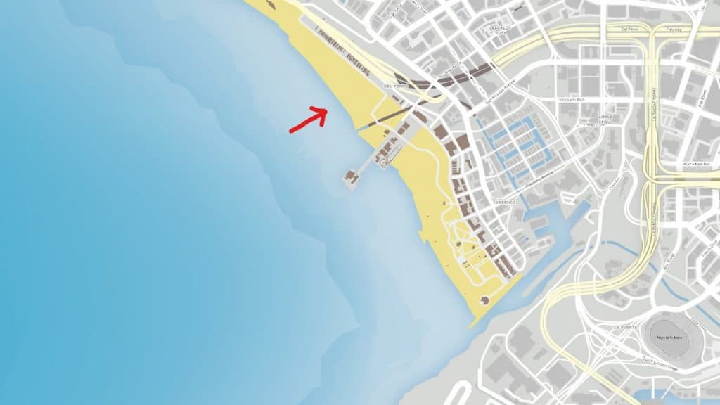 GTA Online Vespucci Beach location