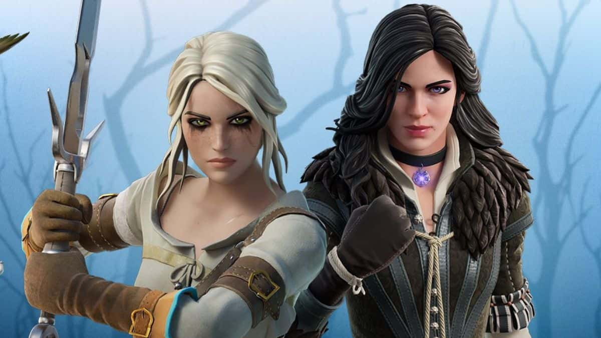 Ciri and Yennefer skins in Fortnite