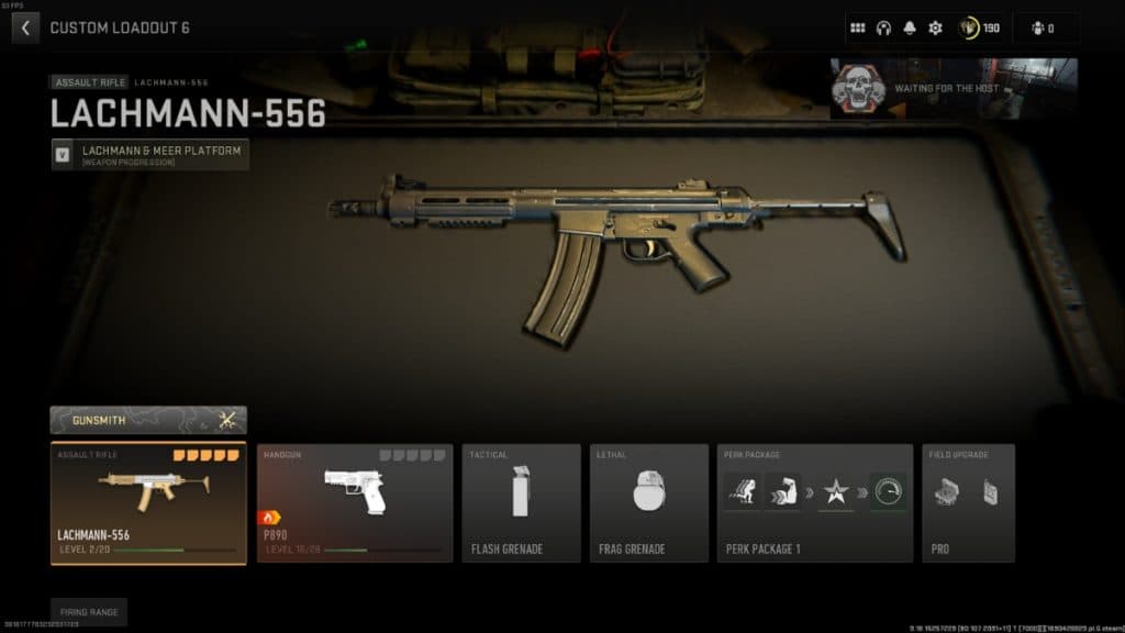 mw2 lachmann 556 loadout equipment