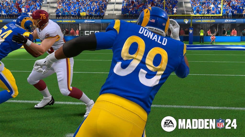 Los Angeles Rams Aaron Donald in Madden 24