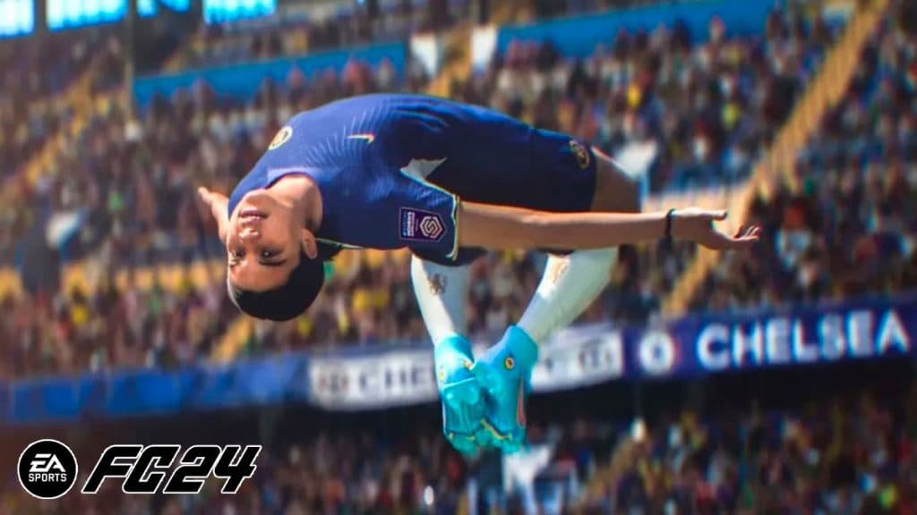 Sam Kerr celebration in EA Sports FC 24