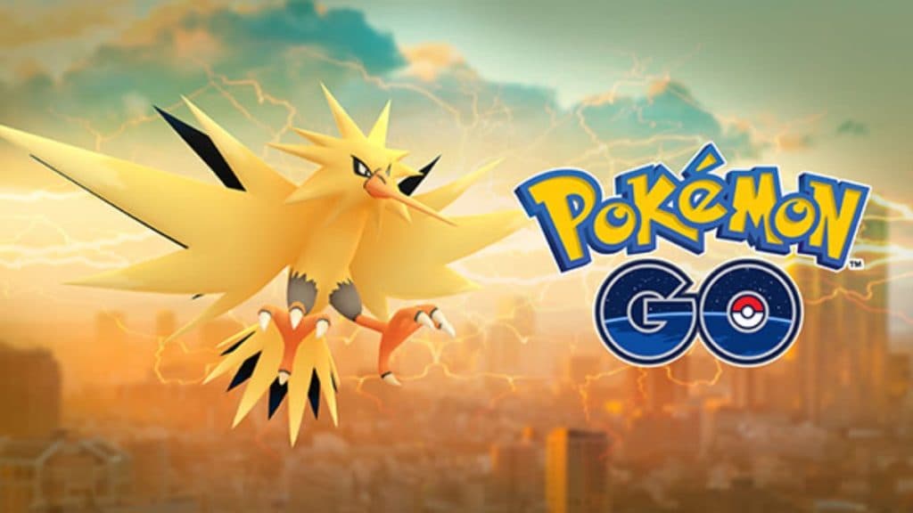 pokemon go zapdos in a Niantic promo image