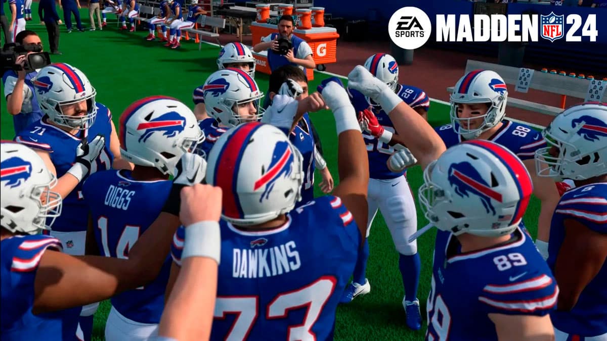 Buffalo Bills squad in Madden 24