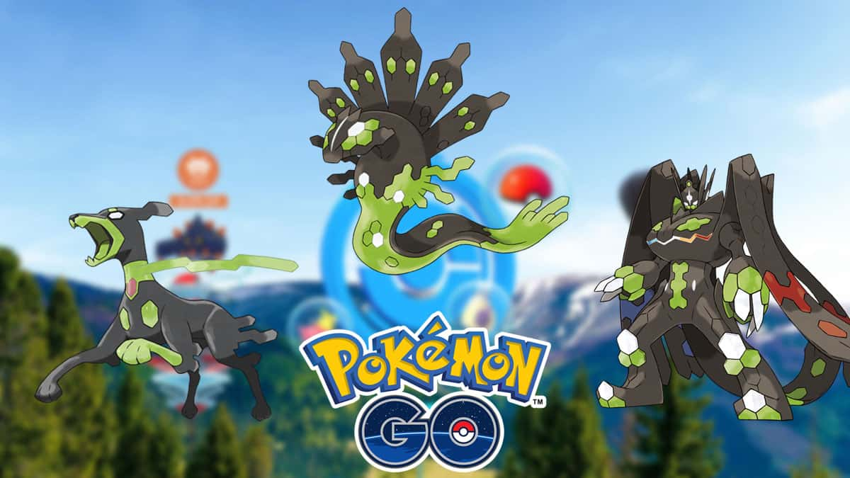 Zygarde's different forms in Pokemon Go