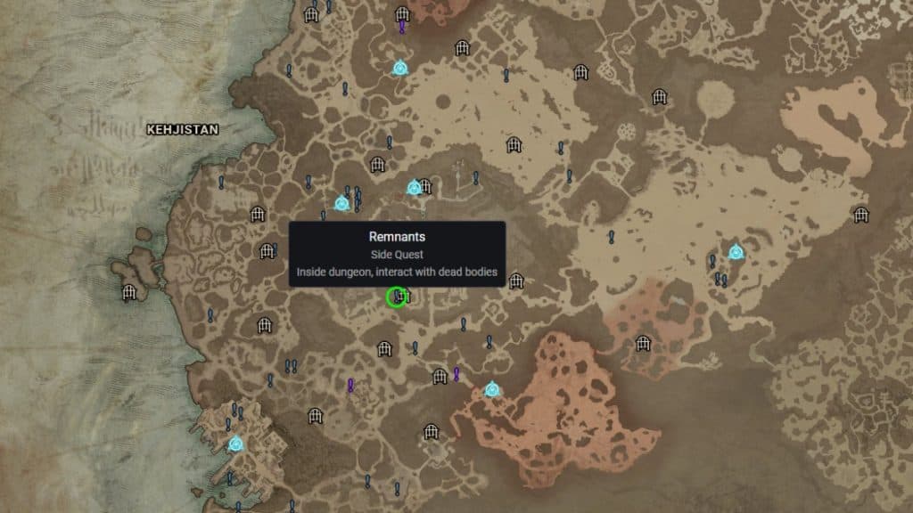 Diablo 4 Remnants side quest