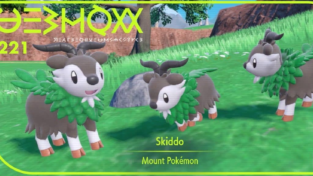 Skiddo Pokedex Entry