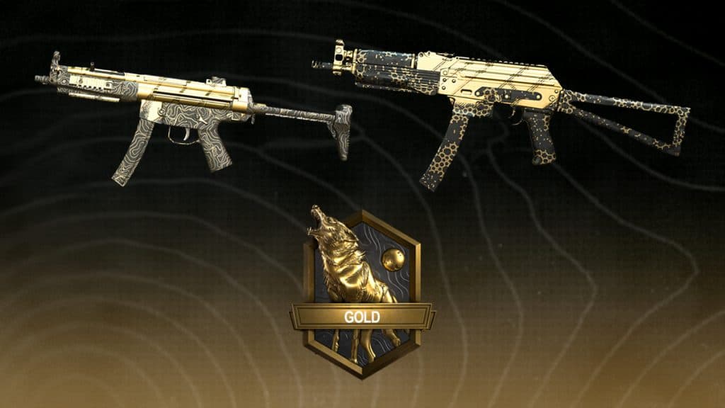 Gold Ranked Play Season Division Camo Warzone and MW2